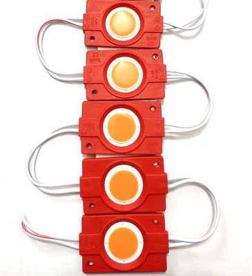 Lednexa 5 pieces (Red) 12 Volt 2.4 watt DC Coin LED Module Light Strip For Decoration Light Electronic Hobby Kit
