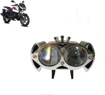 AUTO PEARL 2-Lens Dual Color Crown DevilEye Emitting Diode Led for Pulsar 180BS6 Fog Lamp Motorbike LED for Bajaj (12 V, 12 W)(Pulsar 180, Pack of 1)