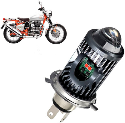 AUTO PEARL White/Yellow Dual Beam & Flicker Red/Blue Led for Bullet Trials 500 Fog Lamp Motorbike LED for Royal Enfield (12 V, 35 W)(Bullet Trials 500, Pack of 1)