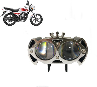 AUTO PEARL 2-Lens Dual Color Crown DevilEye Emitting Diode Led for Dream Neo Fog Lamp Motorbike LED for Honda (12 V, 12 W)(Dream Neo, Pack of 1)