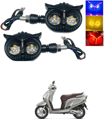 LOVMOTO Front, Rear LED Indicator Light for Honda Aviator(Multicolor)