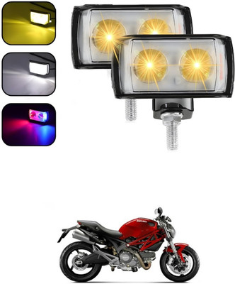 LOVMOTO Front, Rear LED Indicator Light for Hero Hunk(White, Yellow)