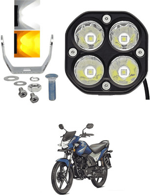 LOVMOTO Front, Rear LED Indicator Light for Honda CB Shine(White, Amber)