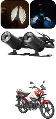 LOVMOTO Universal Bike & Car laser Wing Projector/Shadow Light/Ghost LED Light SX163 Mirror Light Car, Motorbike LED for Yamaha (12 V, 12 W)(SZ-S, Pack of 2)