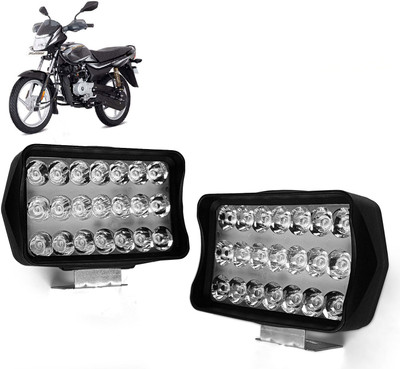 AUTO PEARL 3 Modes White / Yellow / Yellow-White |High Brightness Driving Lamp for Bike 023 Fog Lamp Motorbike LED for Bajaj (12 V, 24 W)(Platina 100, Pack of 2)