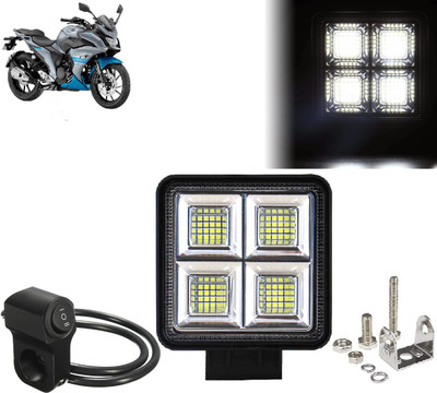 AUTO PEARL 64 LED-192W Motorcycle Led Fog Light Super Bright with one Black Switch E81 Fog Lamp Motorbike LED for Yamaha (12 V, 192 W)(Fazer 25, Pack of 1)