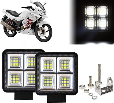 AUTO PEARL 64 LED 192W Fog Light Super Bright With Mounting Brackets for Karizma ZMR Fog Lamp Motorbike LED for Hero (12 V, 192 W)(Karizma ZMR, Pack of 1)