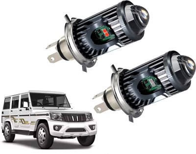 AUTO PEARL White/Yellow Dual Beam & Flicker Red/Blue H4 Led Bulb A036 Headlight Car LED for Mahindra (12 V, 35 W)(Bolero, Pack of 2)