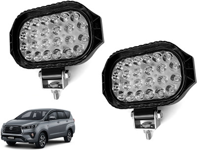 AUTO PEARL 24 LED Hi-Lo Ultra Bright White light Driving Spot Work Lights for Car 202 Fog Lamp Car LED for Toyota (12 V, 45 W)(Innova, Pack of 2)