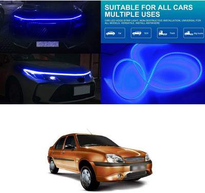 PECUNIA Car Fancy Reflector LED Bar Flexible Car Hood Strip Light 62 Car Reflector Light(Blue)