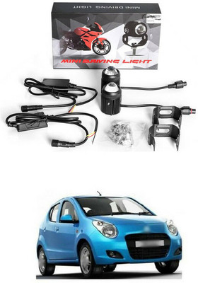 LOVMOTO Universal Mini Drive LED Fog Light Double Color d719 Headlight Car, Motorbike LED for Maruti Suzuki (12 V, 40 W)(A-Star, Pack of 2)