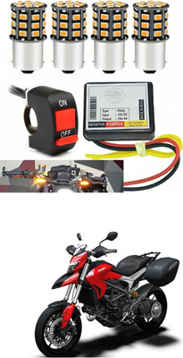 GONAMA Front, Rear LED Indicator Light for Hero Maestro(White, Yellow)