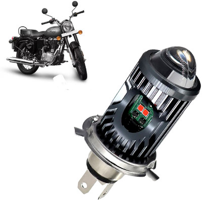 AUTO PEARL White/Yellow Dual Beam & Flicker Red/Blue Led for Bullet 350 New Fog Lamp Motorbike LED for Royal Enfield (12 V, 35 W)(Bullet 350, Pack of 1)