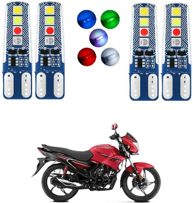 JMA.Trading T10 RGB LED Bulb for GLAMOUR Other bikes & Car Interior (Pack of 4) Interior Light Car, Motorbike LED (12 V, 12 W)(Universal For Bike, Universal For Car, Pack of 4)