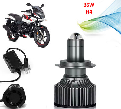 AUTO PEARL Ultra Bright H4 Headlights 35W Led Bulbs with Hi/Low Beam for Motorcycle A66 Headlight Motorbike LED for Bajaj (12 V, 35 W)(Pulsar 220, Pack of 1)