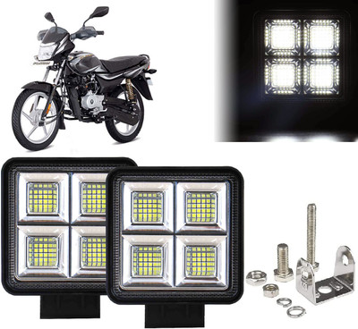AUTO PEARL 64 LED 192W Fog Light Super Bright With Mounting Brackets for Platina 100BS6 Fog Lamp Motorbike LED for Bajaj (12 V, 192 W)(Platina 100, Pack of 2)