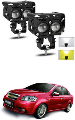PRTEK LED BAR Work Light Spot Fog Lamp Yellow White 3 Headlight Car LED for Chevrolet (12 V, 60 W)(Aveo, Pack of 2)