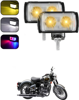 GONAMA Front, Rear LED Indicator Light for Hero Splendor NXG(White, Yellow)