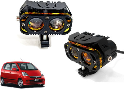 AUTO PEARL 2Lens LED Yellow/White/Red Led with Flashing A276 Fog Lamp Car LED for Maruti Suzuki (12 V, 30 W)(Zen Estilo, Pack of 2)