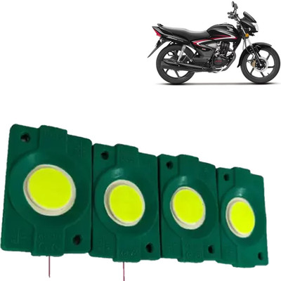 Pious IMPORTED GREEN Underglow PATCH LIGHTS_P12 Brake Light Motorbike, Car, Truck, Van LED for Honda (12 V, 1.5 W)(Shine, Pack of 4)