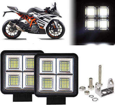 AUTO PEARL 64 LED 192W Fog Light Super Bright With Mounting Brackets for RC 390BS6 Fog Lamp Motorbike LED for KTM (12 V, 192 W)(RC 390, Pack of 1)