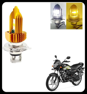 REPLEY BBD-New-halfdualcolor-h4-yel-whitw-061-BBD Headlight Car, Motorbike LED for Hero (12 V, 30 W)(CD Deluxe, Pack of 2)