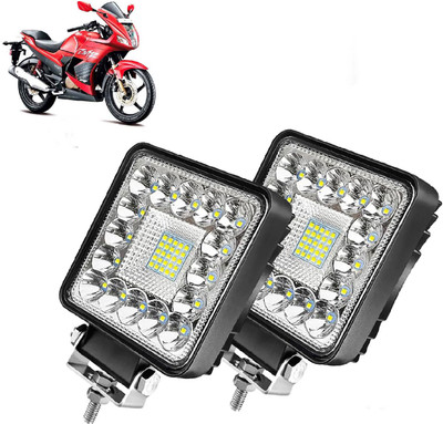 AUTO PEARL 4Inch 41-LED Work Light Headlight Motorcycle Driving Fog Lamp Spotlight Led D085 Fog Lamp Motorbike LED for Hero (12 V, 15 W)(Karizma, Pack of 2)