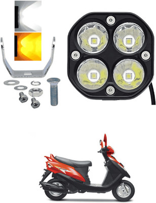 LOVMOTO Front, Rear LED Indicator Light for Mahindra Flyte(White, Amber)
