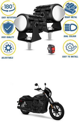 GONAMA Front, Rear LED Indicator Light for Royal Enfield Electra Twin Spark(White, Yellow)