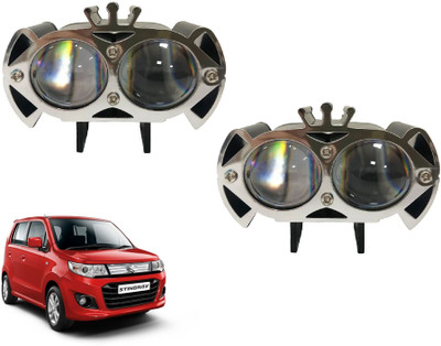 AUTO PEARL 2-Lens Dual Color Crown DevilEye foglight Led L246 Fog Lamp Car LED for Maruti Suzuki (12 V, 12 W)(WagonR, Pack of 2)