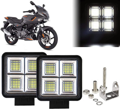 AUTO PEARL 64 LED 192W Fog Light Super Bright With Mounting Brackets for Pulsar 180 F Fog Lamp Motorbike LED for Bajaj (12 V, 192 W)(Pulsar 180, Pack of 2)