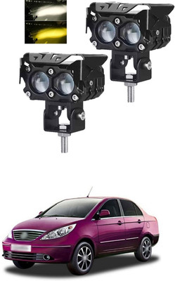 GONAMA Universal 2 Pack Motorcycle LED Driving Fog Lights 40W Amber/Yellow White SG72 Interior Light Car, Motorbike LED for Honda (12 V, 40 W)(CBF Stunner, Pack of 2)