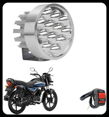 REPLEY BBD-small-silver-12led-1+btn-072-BBD Headlight Car, Motorbike LED for Honda (12 V, 35 W)(Dream Neo)