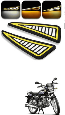 LOVMOTO Front, Rear LED Indicator Light for Hero Splendor Pro(Multicolor)