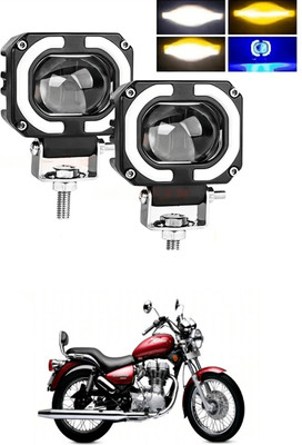 GONAMA Fog Headlight Light Offroad Truck Angel Eye LED Portable Spotlights Driving s335 Interior Light Car, Motorbike LED for Mahindra (12 V, 40 W)(Rodeo RZ, Pack of 2)