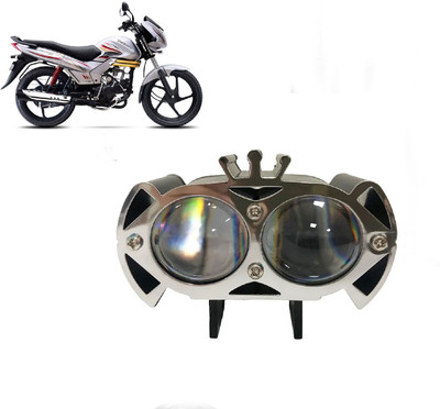 AUTO PEARL 2-Lens Dual Color Crown DevilEye Emitting Diode Led for Centuro NXT Fog Lamp Motorbike LED for Mahindra (12 V, 12 W)(Centuro, Pack of 1)