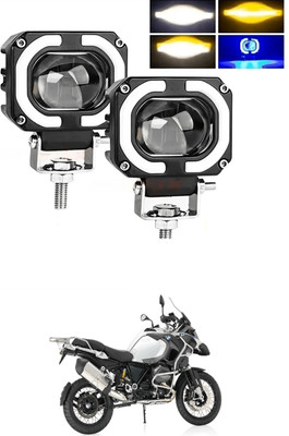 GONAMA Fog Headlight Light Offroad Truck Angel Eye LED Portable Spotlights Driving s407 Car Fancy Lights(Multicolor)