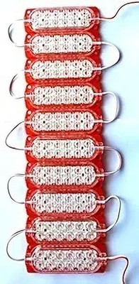 StrawHat 12 LEDs 1 m Red Steady Strip Rice Lights(Pack of 10)