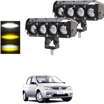 GONAMA Universal 5 inch LED Driving Fog Lights 120W White and Amber LED Projector sg241 Side Marker Car, Motorbike LED for Maruti Suzuki (12 V, 40 W)(Gypsy, Pack of 2)