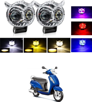 LOVMOTO Front, Rear LED Indicator Light for TVS Max 4R(White, Yellow)