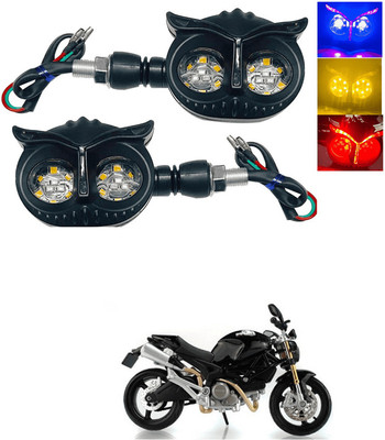 LOVMOTO Front, Rear LED Indicator Light for TVS Max 4R(Multicolor)