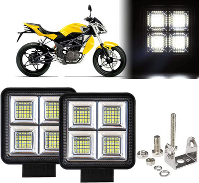 AUTO PEARL 64 LED 192W Fog Light Super Bright With Mounting Brackets for Mojo Fog Lamp Motorbike LED for Mahindra (12 V, 192 W)(Mojo, Pack of 2)