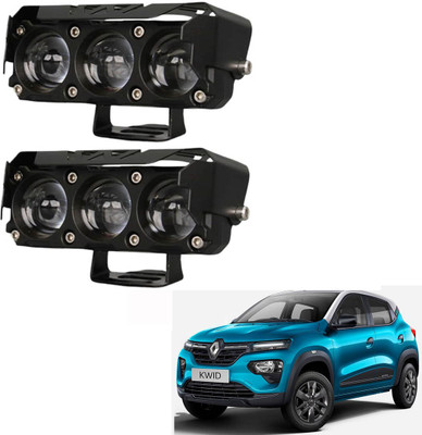 RAWAT 3 LED Metal Body Fog Light Lamp,White & Yellow Light With 4 Modes-45 Fog Lamp Car, Motorbike LED for Renault (12 V, 36 W)(Kwid, Pack of 2)