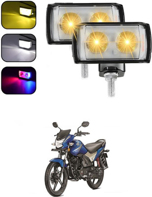 GONAMA Front, Rear LED Indicator Light for Universal For Bike Universal For Bike(White, Yellow)