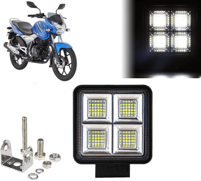 AUTO PEARL 64 LED-192W Fog Light Super Bright With Mounting Brackets for Discover 125 DTS-i Fog Lamp Motorbike LED for Bajaj (12 V, 192 W)(Discover)
