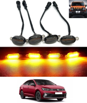 MATIES 4LED Front Grill Led Lights Amber Lights Jeep/Trucks-virtusVolkswagen2022 Fog Lamp Car, Truck, Van LED for Volkswagen (12 V, 36 W)(Virtus, Pack of 1)