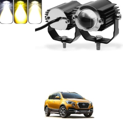 XZRTZ Car Motorcycle LED LIGHT Driving Fog Lights Kit White Yellow For D-atsun C-ross Headlight Car, Motorbike LED for Datsun (12 V, 55 W)(Universal For Car, Pack of 2)