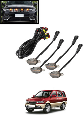 MATIES Front Grill 4Led Amber Daytime Running Light For Car -262 Fog Lamp Car, Van, Truck LED for Chevrolet (12 V, 36 W)(Tavera, Pack of 1)