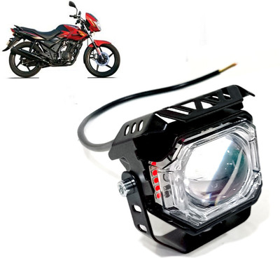 AUTO PEARL White/Yellow High Beam & Multi Flicker Red/Blue Led A032 Fog Lamp Motorbike LED for TVS (12 V, 30 W)(Flame DS125)