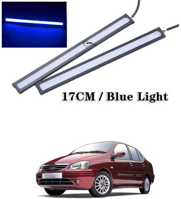 LOVMOTO COB LED Strip DRL Driving Daytime Running Light 379 Car Fancy Lights(Blue)